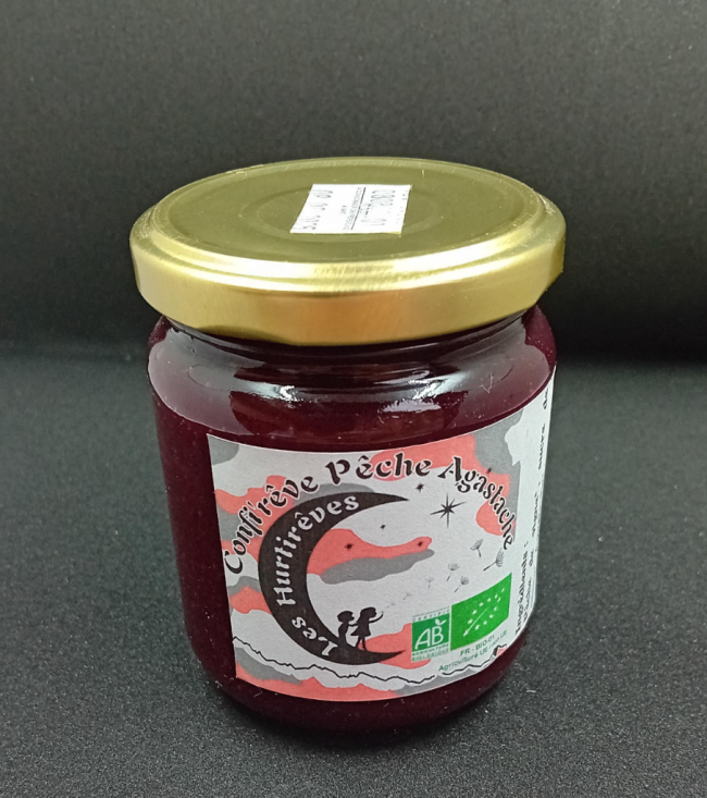 Gelée Pêche de vigne/Agastache - bio - 250gr